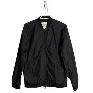 Frank And Oak Men's Black Lightweight Classic Bomber Jacket